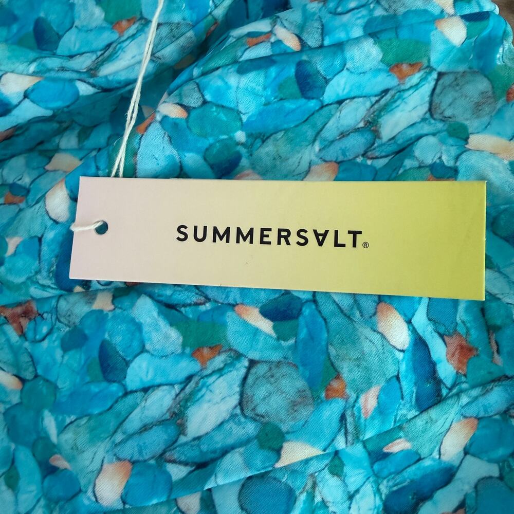 Summersalt The Sidestroke One Piece Swimsuit Blue Isle Size 4 NWT - Picture 6 of 9